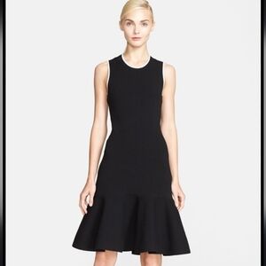 Kate Spade Black Sleeveless Dress with White Trim And Bowed Open Back